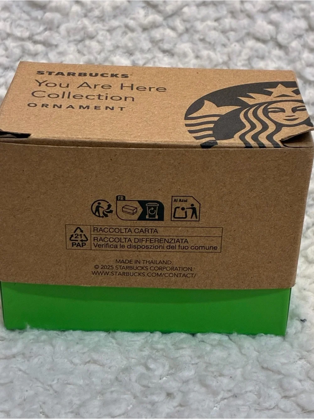 Starbucks 2025 City Mug Cup You are here Series YAH Ornament Belgium 2oz NEW